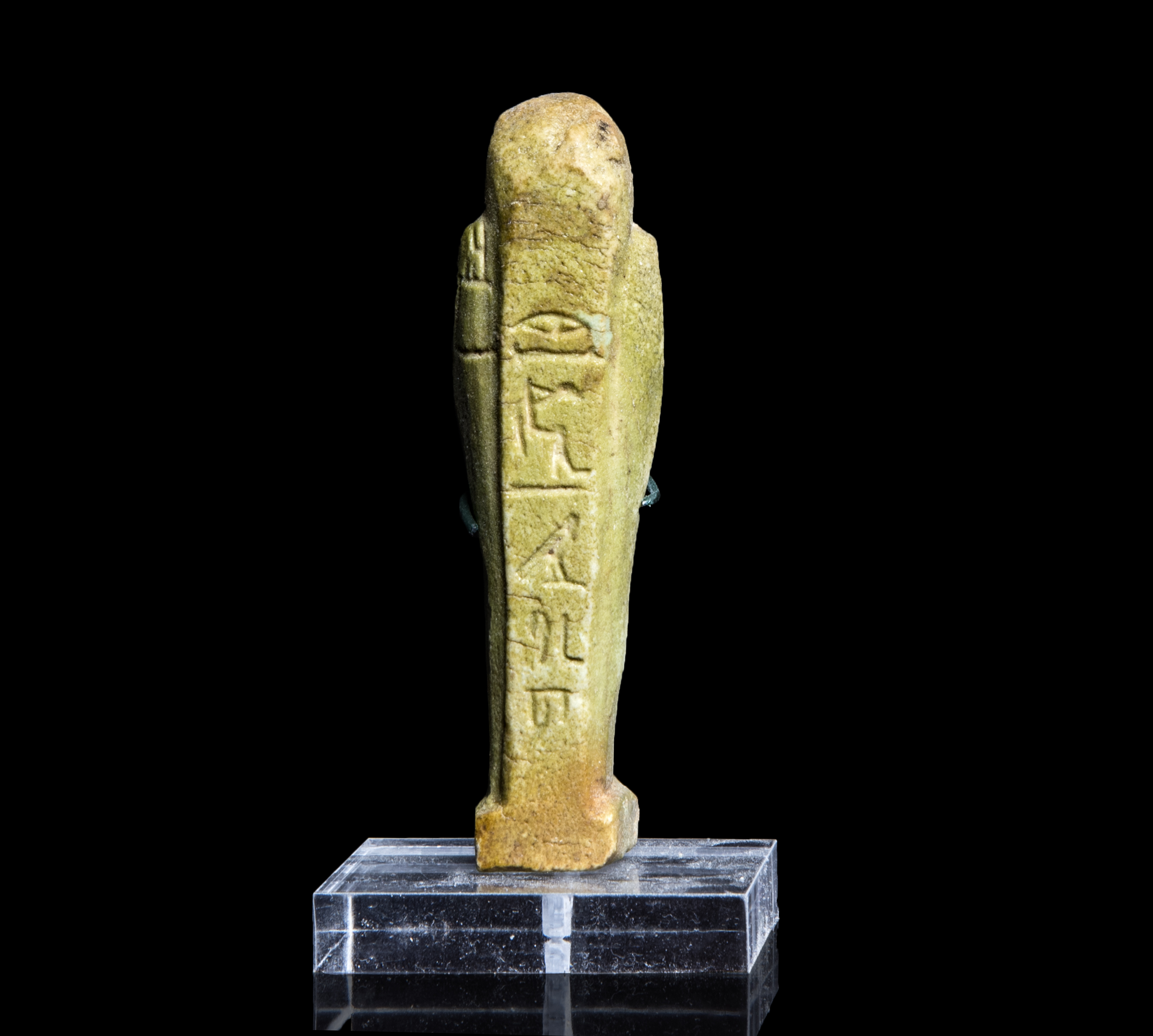 Egyptian Shabti with hieroglyphs for a Sameref priest Antiquities 4